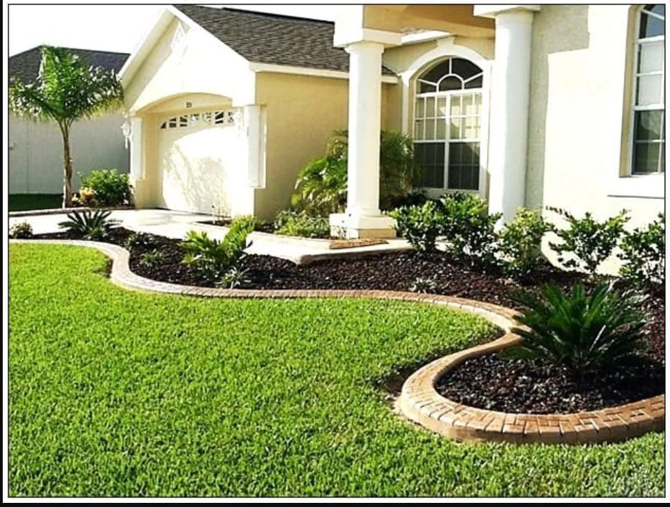 The Lawn Edge around Residential Homes