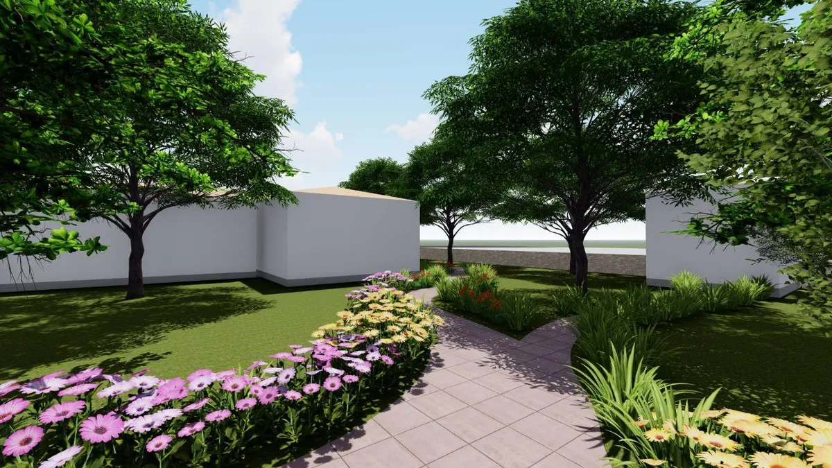 Landscape development and planting